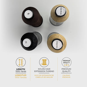 Bonded Nylon Pro Thread for Hair Extensions