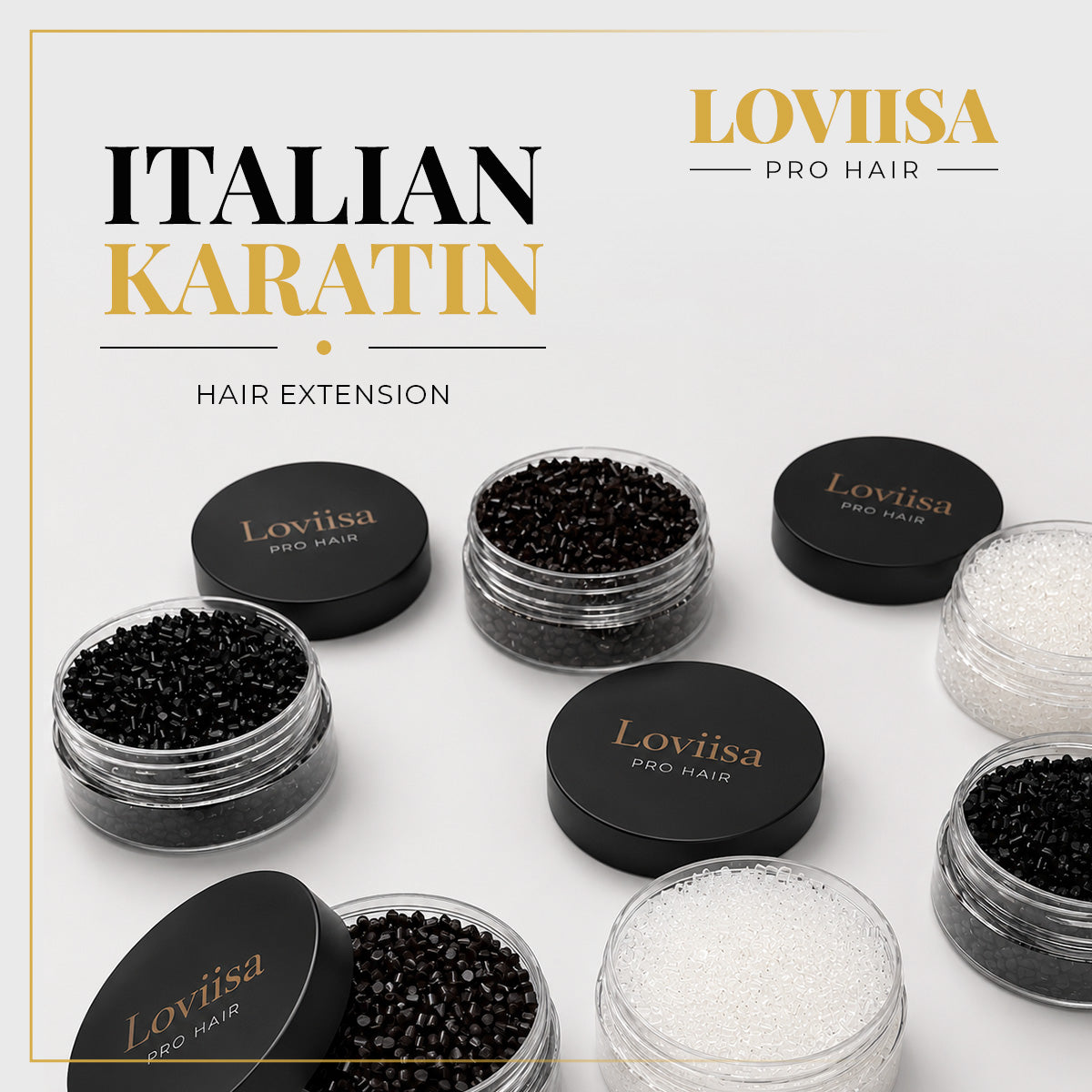 Italian Keratin Beads for Hair Extensions