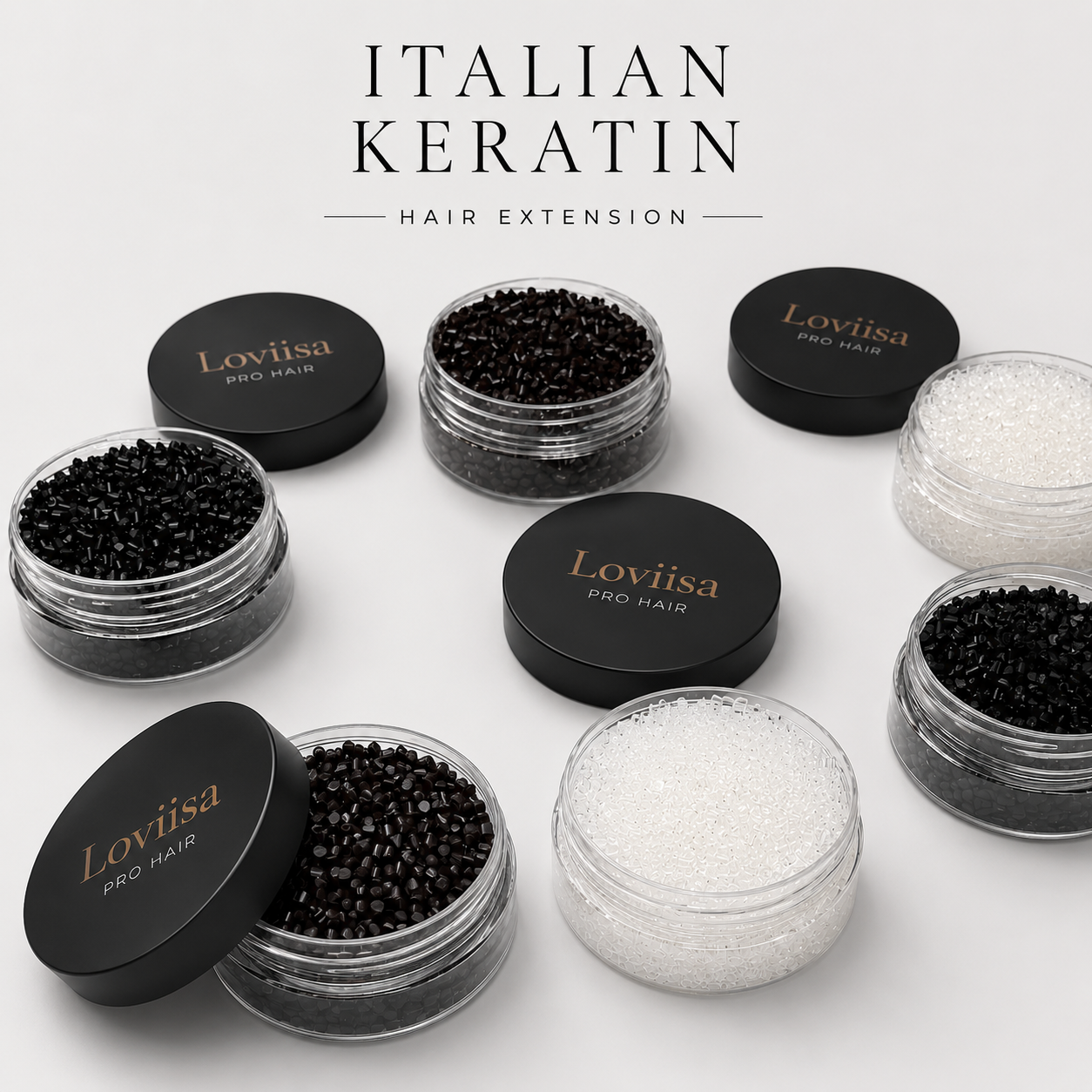 Italian Keratin Beads for Hair Extensions