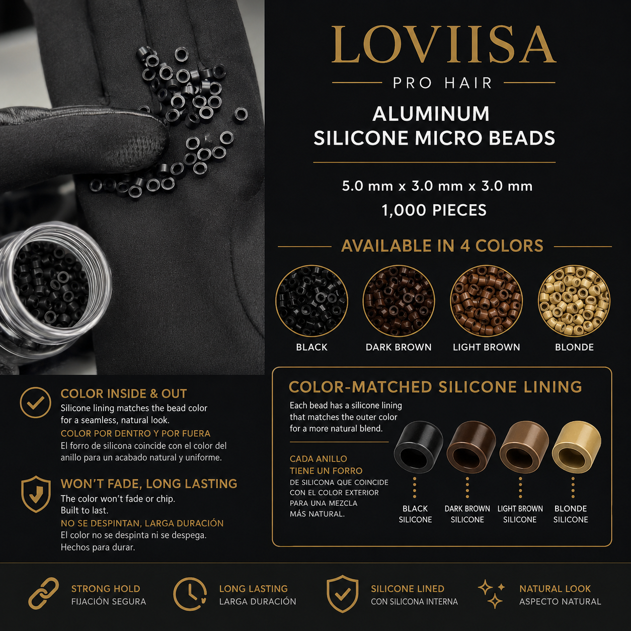 5MM Micro Beads for Hair Extensions