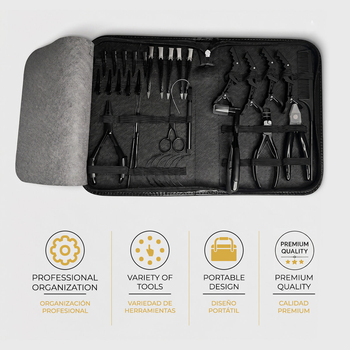 Professional Hair Extension Tool Kit – Complete Installation Set