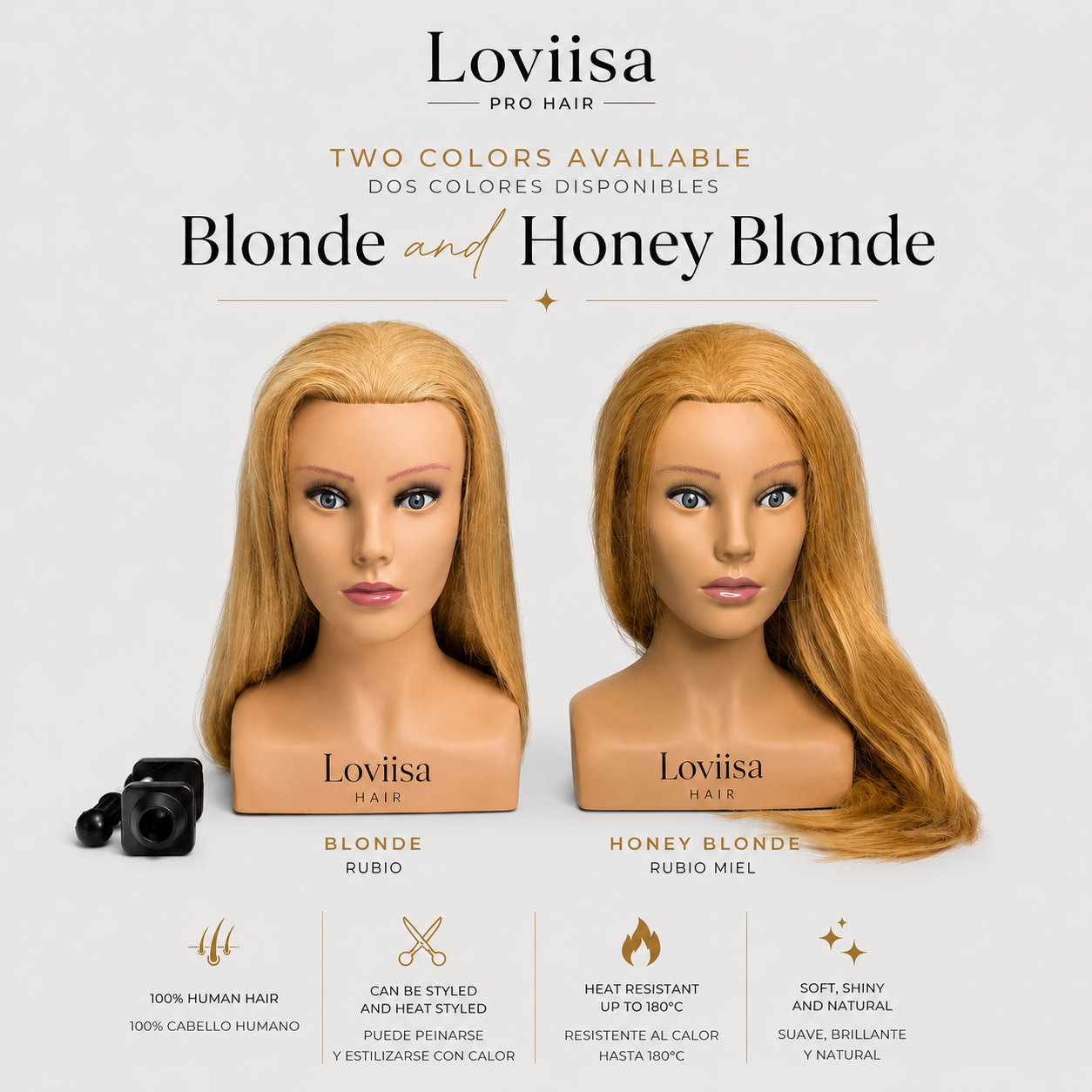 Human Hair Mannequin Head