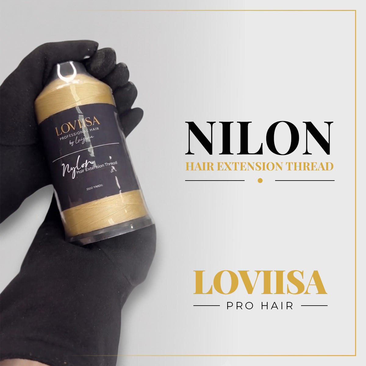 Bonded Nylon Pro Thread for Hair Extensions