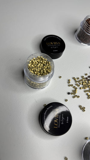 3MM Micro Beads for Hair Extensions — bead colors detail