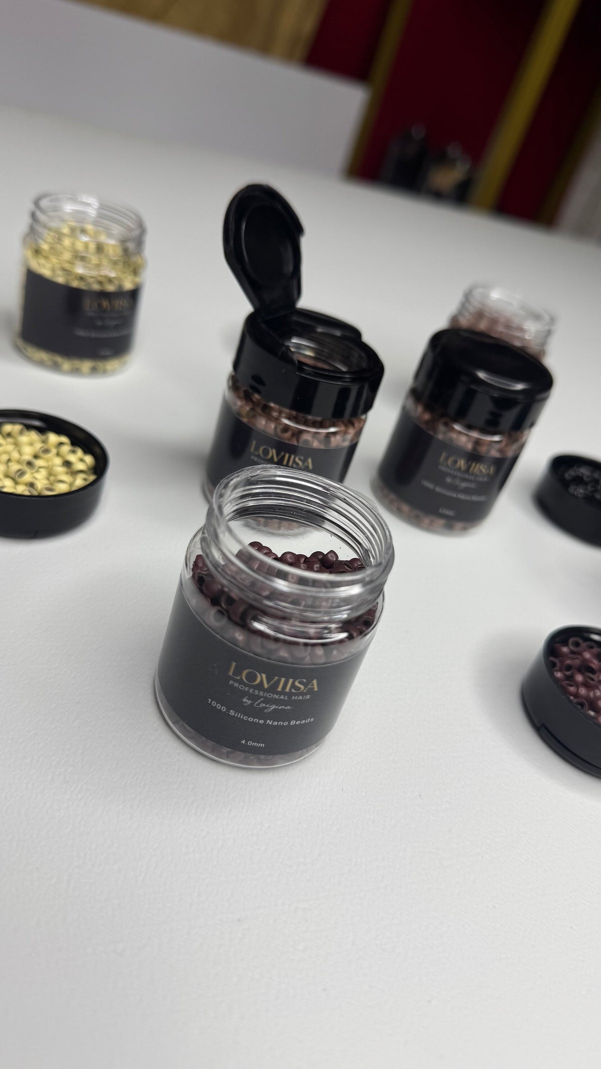 4MM Micro Beads for Hair Extensions — bead colors detail