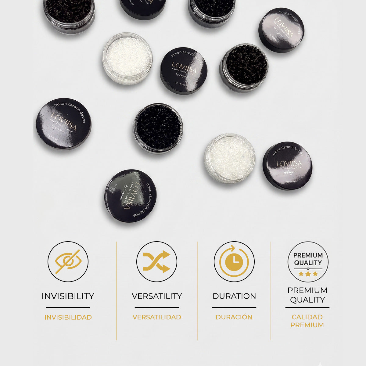 Italian Keratin Beads for Hair Extensions