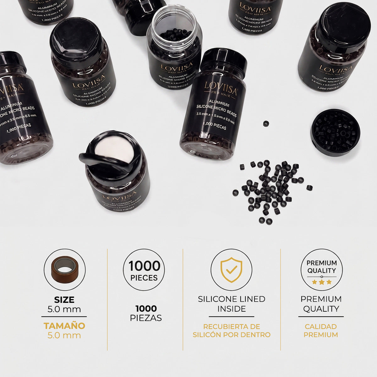 5MM Micro Beads for Hair Extensions