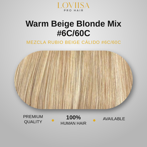 Warm Beige Blonde Mix #6C/60C