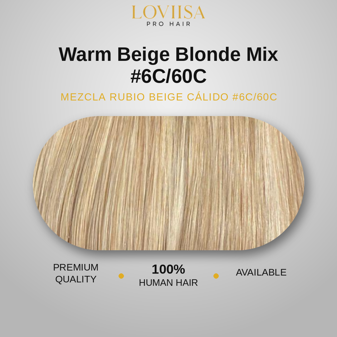 Warm Beige Blonde Mix #6C/60C